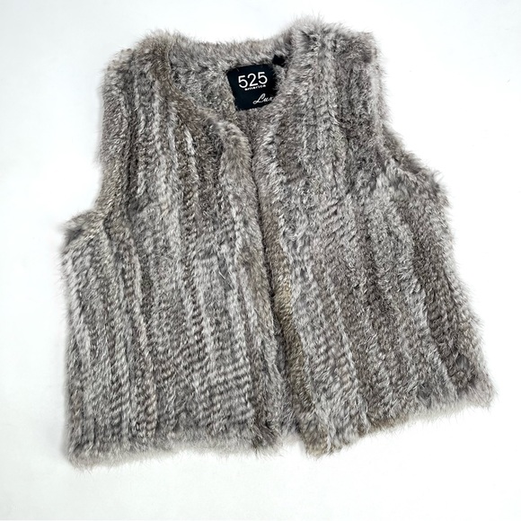 525 America Lux Genuine rabbit fur vest - Picture 3 of 11